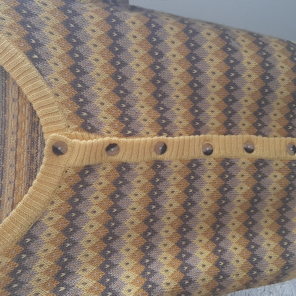 Women's Retro Roxy 3/4 sleeves Cardigan Size M - Picture 3 of 7